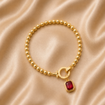 Ruby Charm Bracelet