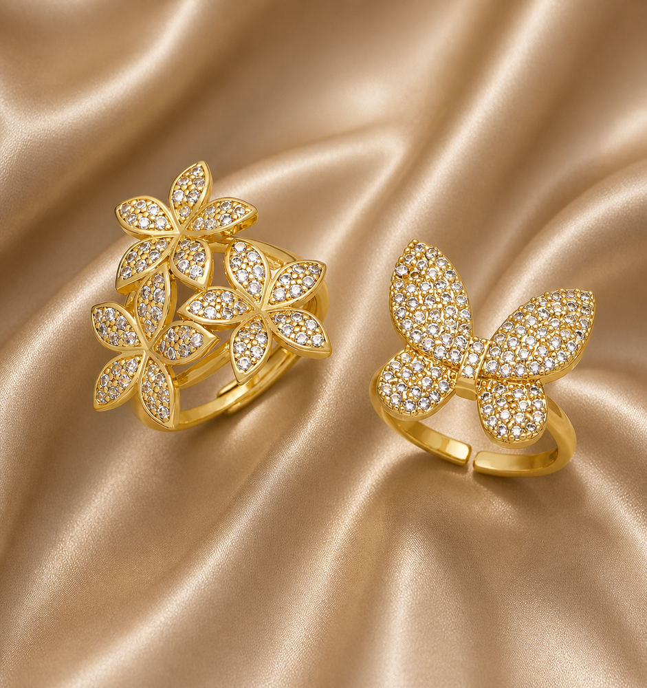 Golden Blossom Ring