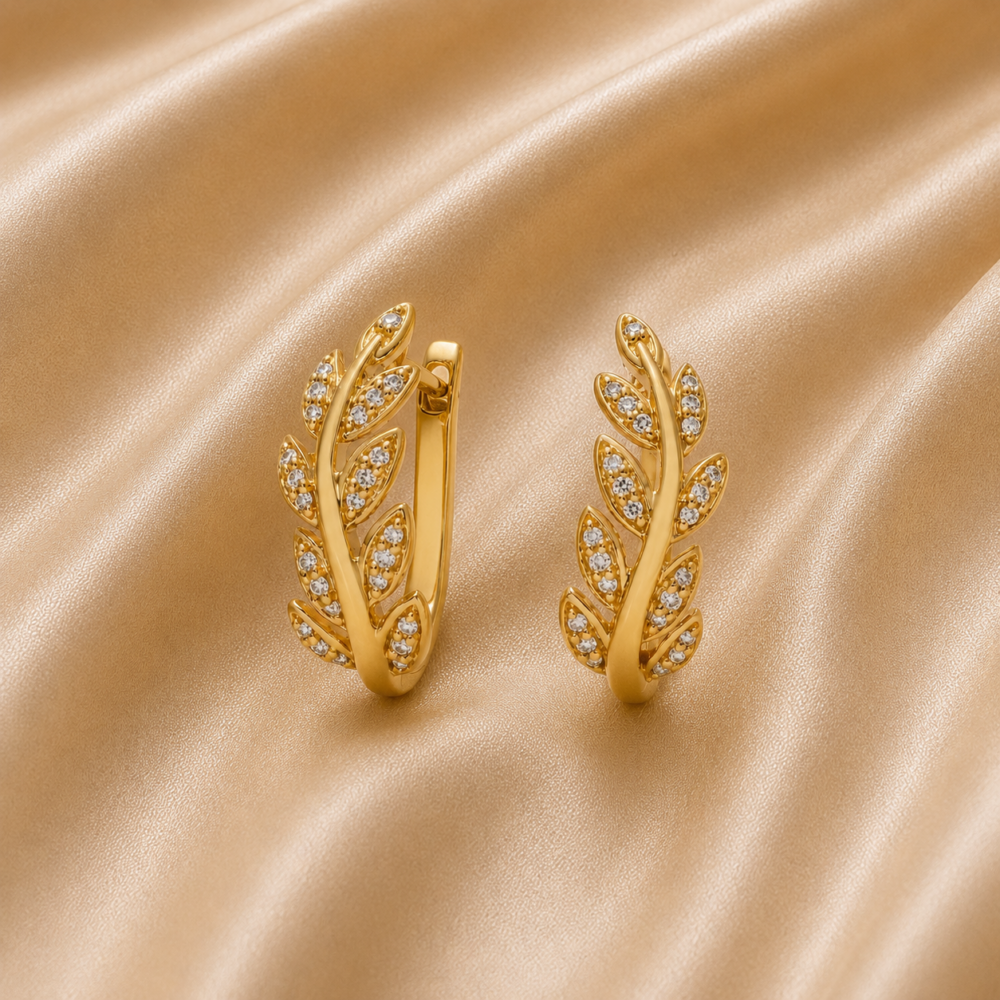Golden Leaf Earrings